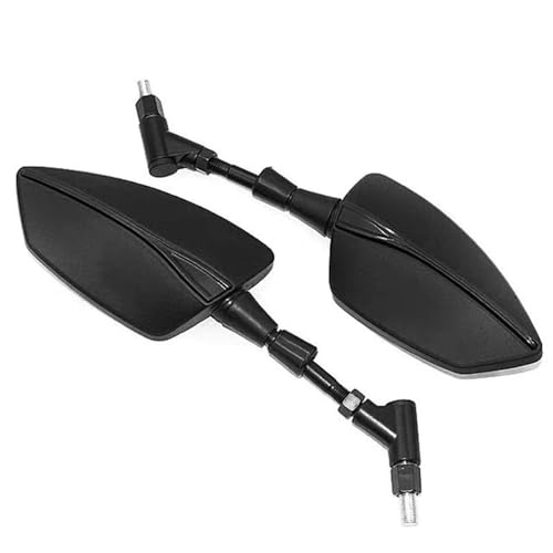 Motorrad Spiegel Set 1 Paar Universal Motorrad Rückspiegel Motorrad Breite Sichtfeld Konvexen Spiegel Seite Rückspiegel Links Rechts Rückspiegel Spiegel(Black) von GAGSETCTHM