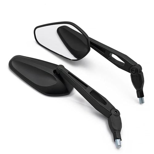 Motorrad Spiegel Set 2 Pcs Universial Motorrad Rückspiegel Lenker Rückspiegel Klapp Seite Zurück Spiegel Links Rechts Rückspiegel Spiegel von GAGSETCTHM