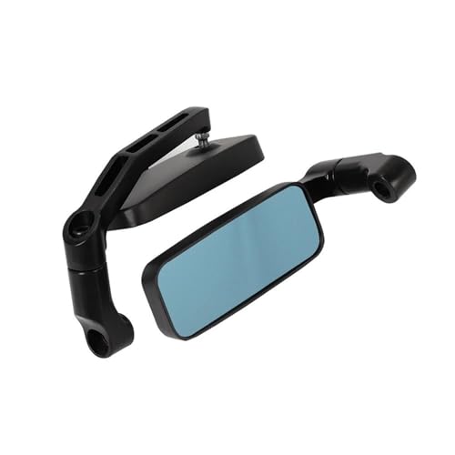 Motorrad Spiegel Set 2 Stück Motorrad Modifizierte Rückspiegel Reverse Motorrad Universal Anti Glaring Seitenspiegel Modifiziertes Zubehör Links Rechts Rückspiegel Spiegel(Black) von GAGSETCTHM