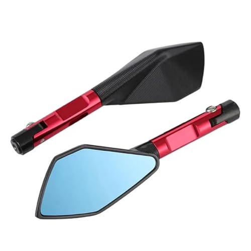 Motorrad Spiegel Set Für CB650R Für CB1300 Für Hornet 600 Motorrad Rückspiegel Seitenspiegel 8 MM 10 MM Schrauben Modifiziertes Zubehör Links Rechts Rückspiegel Spiegel(Red) von GAGSETCTHM