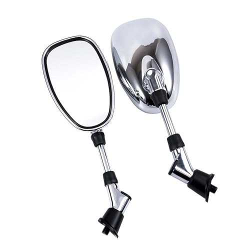 Motorrad Spiegel Set Für FZ6 Für MT03 Für VMAX12 Für VMX12 Für VMX17 Für V-MAX Für BT1100 10 Mm Motorrad Rückspiegel Seitenspiegel Links Rechts Rückspiegel Spiegel von GAGSETCTHM