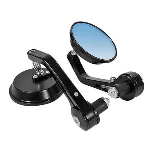 Motorrad Spiegel Set Für GSF600 Für Gladius Für SV650 Für Boulevard Motorrad 7/8 "Lenker Rückspiegel Seite Spiegel Ersatz Teile Links Rechts Rückspiegel Spiegel(Black) von GAGSETCTHM