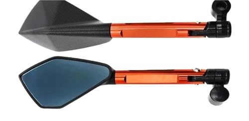 Motorrad Spiegel Set Für Z900 Für Z 900 Für Z-900 Motorrad-Rückspiegel Motorrad-Seitenspiegel Rückansicht Zubehör Ersatzteile Links Rechts Rückspiegel Spiegel(Orange) von GAGSETCTHM