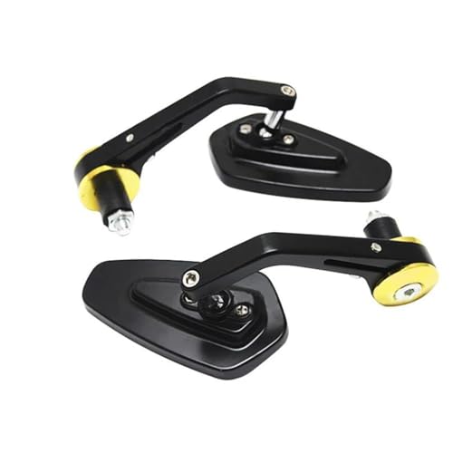 Motorrad Spiegel Set Motorrad 7/8'' 22 Mm Lenkerende Universalspiegel Rückspiegel Motorrad Ersatzteile Links Rechts Rückspiegel Spiegel(Gold) von GAGSETCTHM
