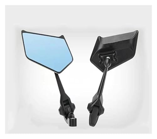Motorrad Spiegel Set Universal Motorrad Rückspiegel Konvexen Rückspiegel Seite Spiegel Motorrad Ersatz Teile Links Rechts Rückspiegel Spiegel(Blue glass) von GAGSETCTHM