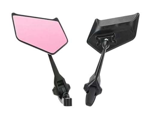Motorrad Spiegel Set Universal Motorrad Rückspiegel Konvexen Rückspiegel Seite Spiegel Motorrad Ersatz Teile Links Rechts Rückspiegel Spiegel(Purple glass) von GAGSETCTHM
