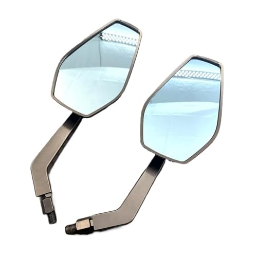 Motorrad Spiegel Set Universal Motorrad Rückspiegel Seite Spiegel Motorrad Ersatz Teile Geändert Zubehör Links Rechts Rückspiegel Spiegel von GAGSETCTHM