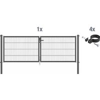 GAH ALBERTS Einstabmatte »Einstab-Matte«, BxH: 310,8 x 1000 cm, zinkphosphatierter Stahl - schwarz von GAH ALBERTS