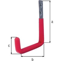 GAH - 802189 Wandhaken U-Form Rotgummi Ausladung 153 mm Stahl roh verzinkt d. 18 m von GAH