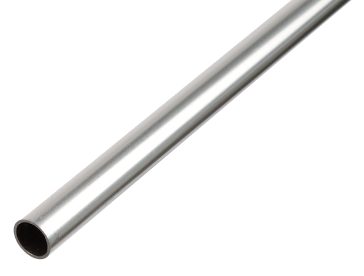 Alberts® BA-Profil, rund, Alu natur, Lx⌀xS 2000 x 10 x 1 mm 469900 von Alberts