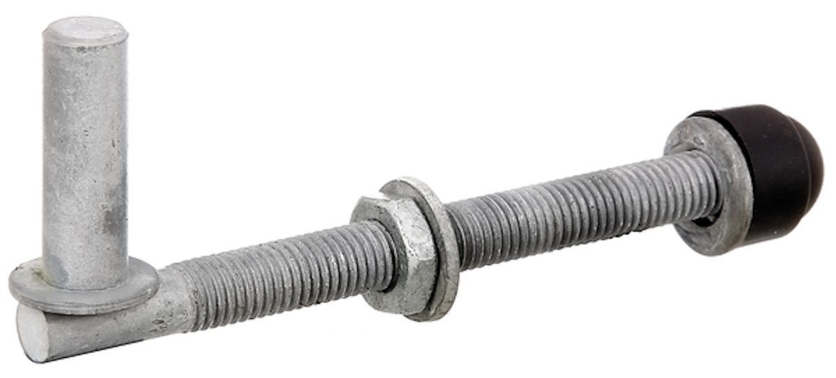 Alberts® Kloben z.Durchschrauben,ein Paar,feuerverz.,Dornst.⌀13mm,Länge 140mm,Gew.M12 von Alberts