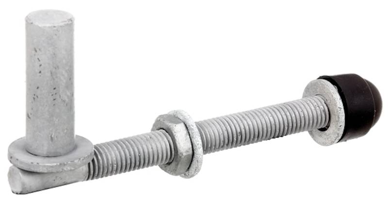 Alberts® Kloben z.Durchschrauben,ein Paar,feuerverz.,Dornst.⌀16mm,Länge 140mm,Gew.M12 von Alberts