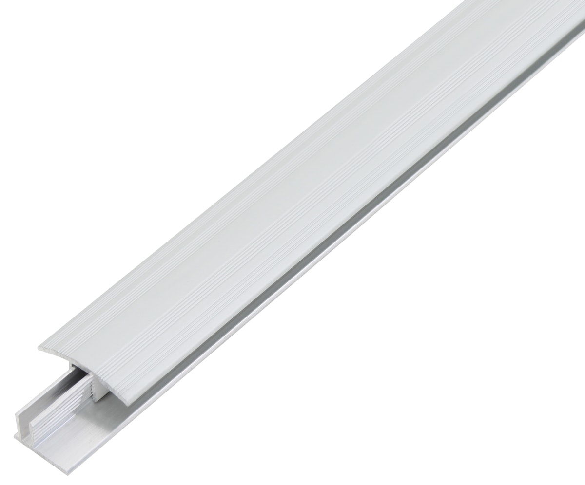 Alberts® Übergangsprofil DUO, Alu, Breite 34mm, Länge 1m-edelstahlfarbig eloxiert von Alberts