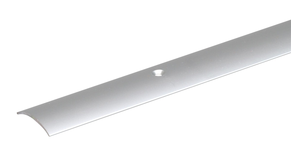 Alberts® Übergangsprofil gebohrt, , 30 mm breit, 900 mm lang, Alu-edelstahlfarbig eloxiert von Alberts