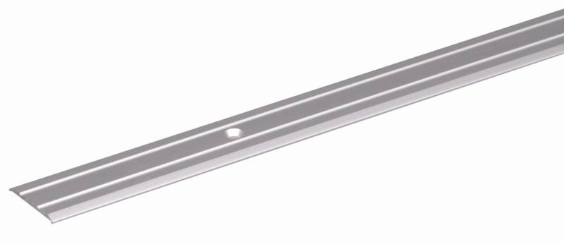 Alberts® Übergangsprofil gebohrt, Alu, Breite 38mm, Länge 0,9m-edelstahlfarbig eloxiert von Alberts