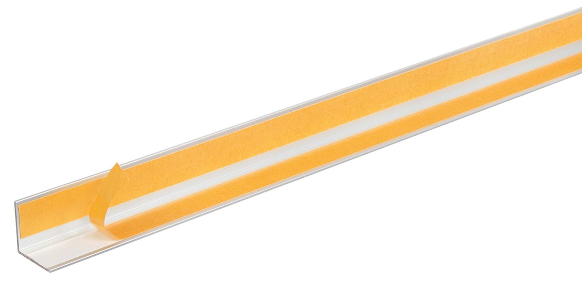 Alberts® Winkelprofil selbstklebend, Alu, Länge 1m, versch. Größen-weiß kunststoffbesch.-20 x 20 x1,5 mm von Alberts