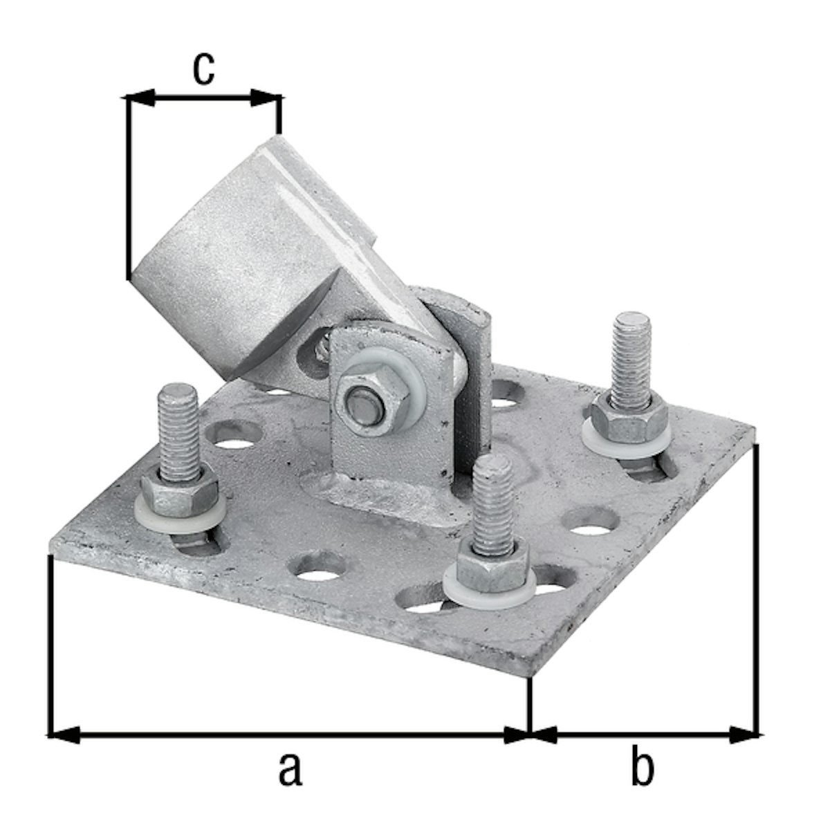 Alberts® Zaunsystem Fix-Clip Pro Strebenplatte von Alberts