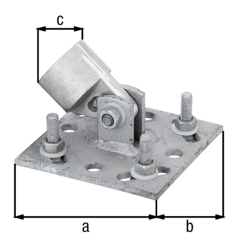 Alberts® Zaunsystem Fix-Clip Pro Strebenplatte von Alberts