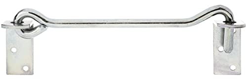 Alberts GAH 209209 Sturmhaken | mit Winkelplatten | Gesamtlänge 200 mm | Haken-Ø 8 mm, Stahl, galvanisch gelb verzinkt von Alberts