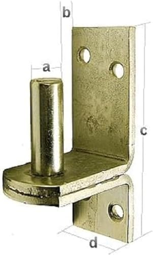 Alberts 311469 Kloben auf Platte | in den Ausführungen mit DI oder DII-Haken | galvanisch verzinkt, dickschichtpassiviert | Dornmaß Ø16 mm | Platte 113 x 40 mm von Alberts