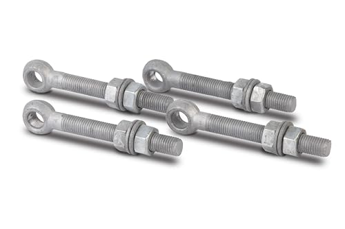Alberts 410919 Augenschraube mit Zubehör | passend zu Torbändern | feuerverzinkt | Gewinde M16 | Länge 130 mm | 4er Set Alberts 410919 Augenschraube mit Zubehör | passend zu Torbändern | feuerverzinkt | Gewinde M16 | Länge 130 mm | 4er Set von Alberts