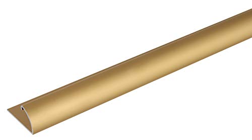 Alberts 476564 Abschlussprofil | Aluminium, goldfarbig eloxiert | 1000 x 24,5 x 13,5 mm von Alberts
