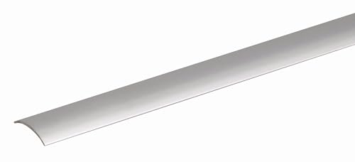 Alberts 490119 Übergangsprofil | selbstklebend | Aluminium, edelstahlfarbig eloxiert | 900 x 30 mm von Alberts
