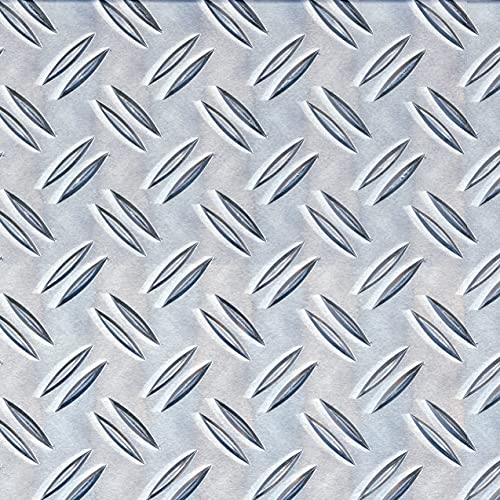 Alberts 497200 Strukturblech | Riffel-Prägung | Aluminium, natur | 120 x 1000 x 1,5 mm | 2er Set von Alberts