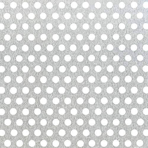 Alberts 497354 Lochblech | runde Lochung | Aluminium, natur | 200 x 1000 x 0,8 mm | 2er Set von Alberts