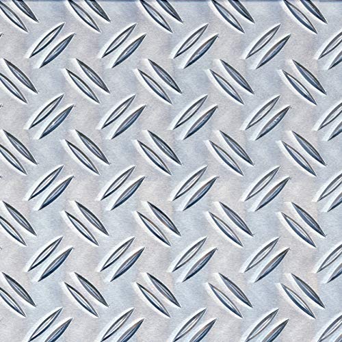 Alberts 497378 Strukturblech | Riffel-Prägung | Aluminium, natur | 200 x 1000 x 1,5 mm | 2er Set von Alberts