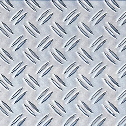 Alberts 497378 Strukturblech | Riffel-Prägung | Aluminium, natur | 200 x 1000 x 1,5 mm | 2er Set von Alberts