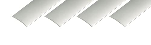 Alberts 498511 Übergangsprofil | Aluminium, silberfarbig eloxiert | 1000 x 40 mm | 4er Set von Alberts
