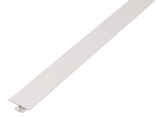 Alberts 498993 H-Profil | Kunststoff, weiß | 1000 x 25 x 4 mm | 12er Set von Alberts
