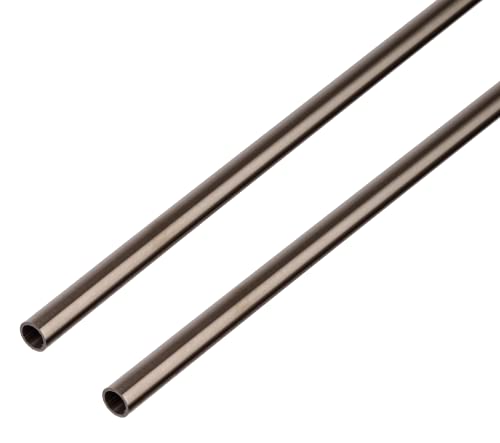 Alberts 499112 Rundrohr | Edelstahl | 1000 x 8 x 1 mm | 2er Set von Alberts