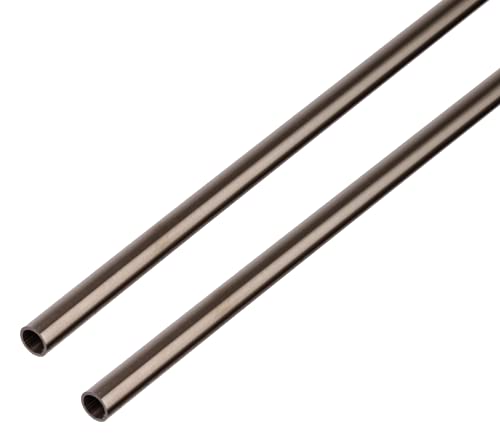Alberts 499136 Rundrohr | Edelstahl | 1000 x 12 x 1 mm | 2er Set von Alberts