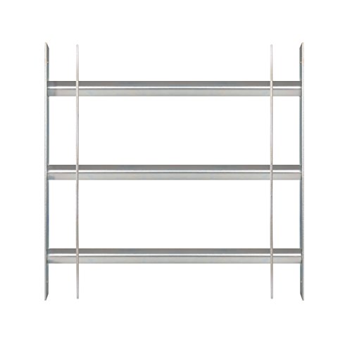 Alberts 563691 Fenstergitter Secorino Basic | Ausziehbar für Fenster außen | Einbruchschutz Gitter | galvanisch blau verzinkt | 450 x 500-650 mm von Alberts