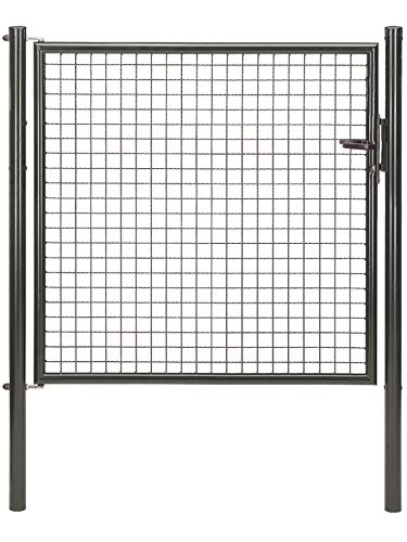 Alberts 650179 Wellengitter-Einzeltor | verschiedene Breiten und Höhen | anthrazit-metallic | Breite 125 cm | Höhe 125 cm von Alberts
