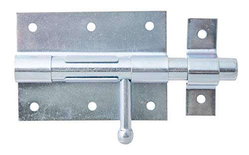 Alberts 137045 Bolzenriegel | mit rundem Griff und befestigter Schlaufe | galvanisch blau verzinkt | Platte 90 x 67 mm | Bolzen-Ø 13,5 mm | Gesamtlänge 130 mm Alberts 137045 Bolzenriegel | mit rundem Griff und befestigter Schlaufe | galvanisch blau verzinkt | Platte 90 x 67 mm | Bolzen-Ø 13,5 mm | Gesamtlänge 130 mm von Alberts