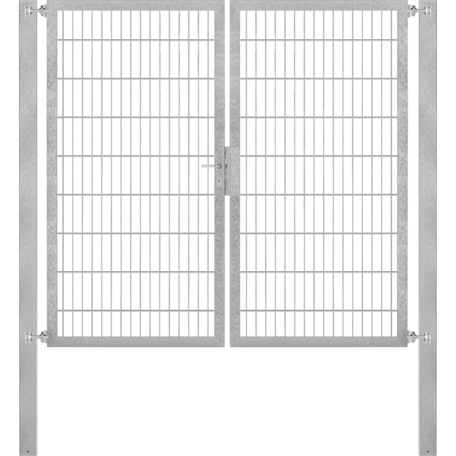 Doppeltor Flexo Plus 200 cm x 180 cm Pfosten 80 cm x 80 cm Feuerverzinkt von -