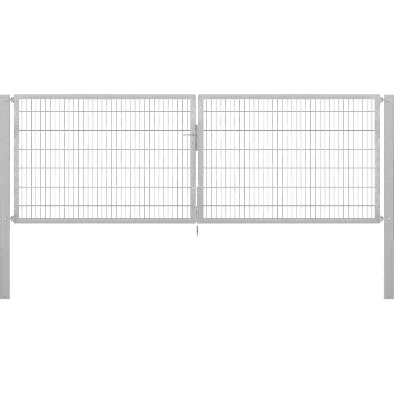 Doppeltor Flexo Plus 400 cm x 140 cm Pfosten 100 cm x 100 cm Feuerverzinkt von -