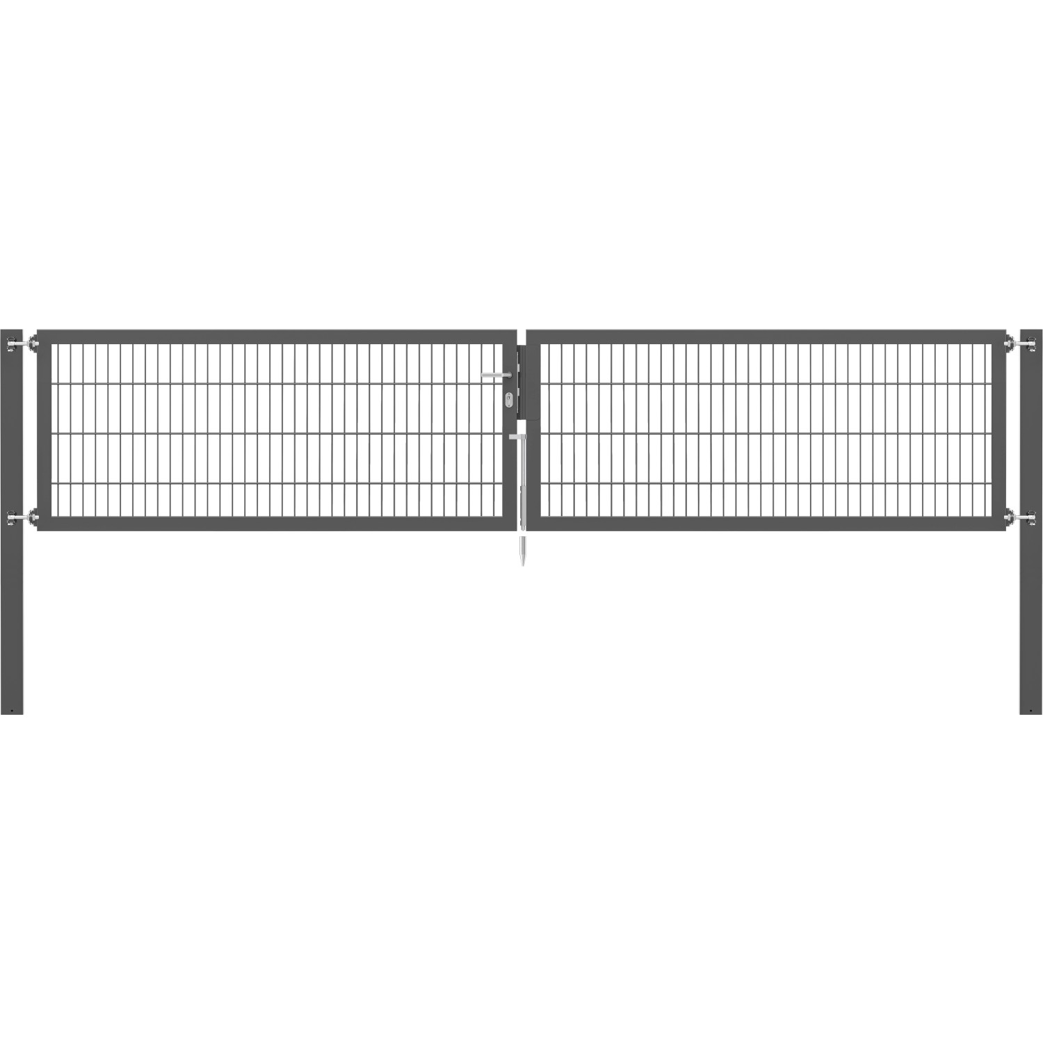Doppeltor Flexo Plus 400 cm x 80 cm Pfosten 100 cm x 100 cm Anthrazit Doppeltor Flexo Plus 400 cm x 80 cm Pfosten 100 cm x 100 cm Anthrazit von -