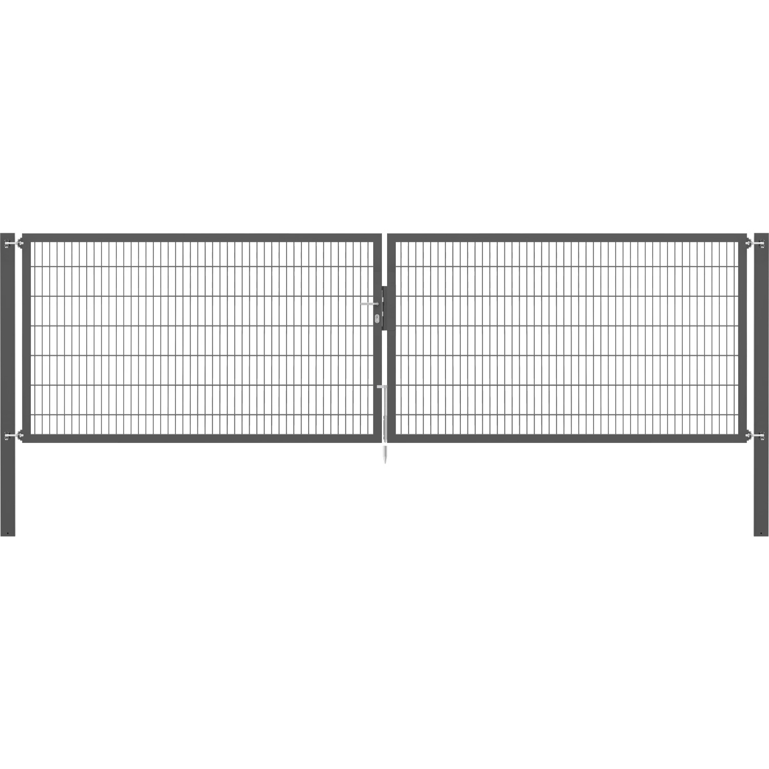 Doppeltor Flexo Plus 500 cm x 140 cm Pfosten 100 cm x 100 cm Anthrazit Doppeltor Flexo Plus 500 cm x 140 cm Pfosten 100 cm x 100 cm Anthrazit von -