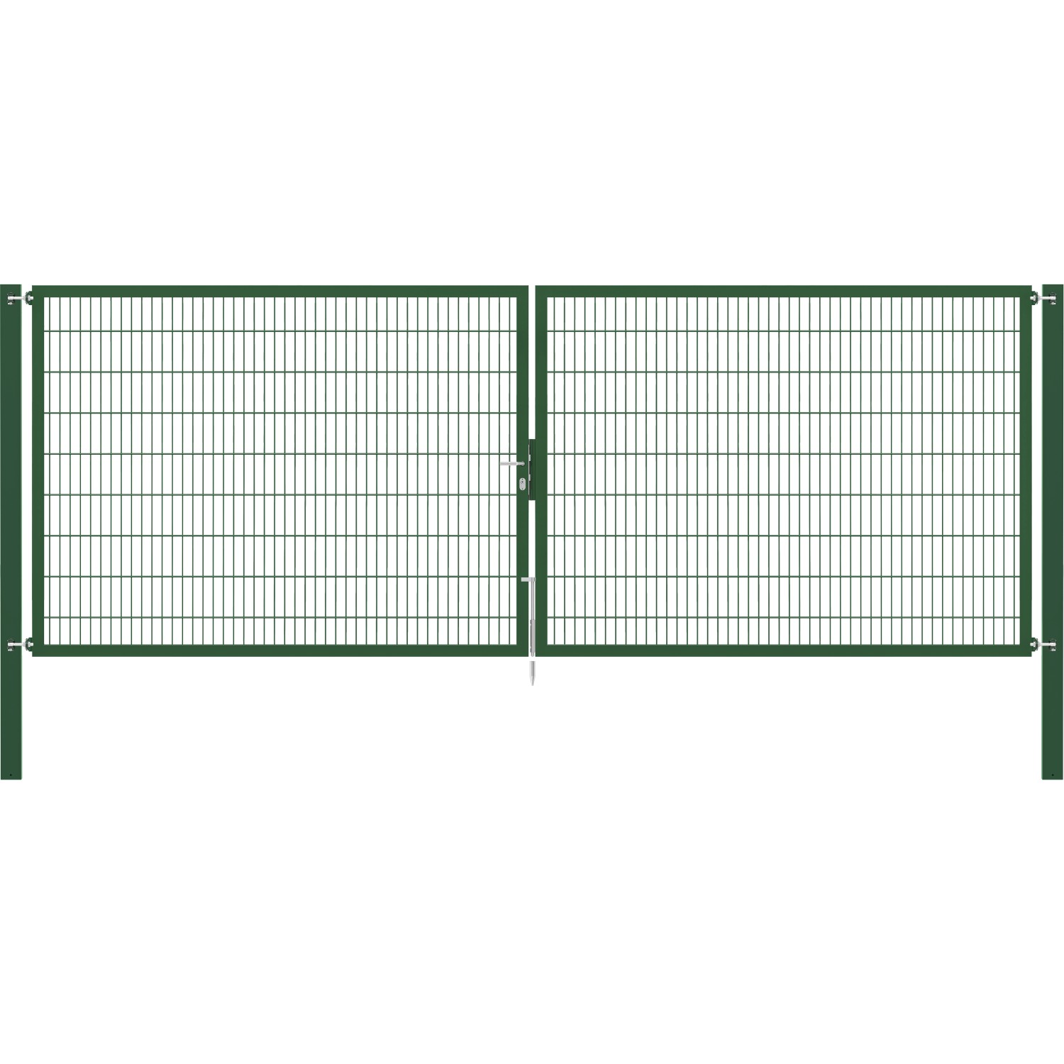 Doppeltor Flexo Plus 500 cm x 180 cm Pfosten 100 cm x 100 cm Grün von -