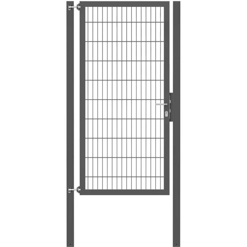 Einzeltor Flexo Plus 100 cm x 200 cm Pfosten 80 cm x 80 cm Anthrazit von -