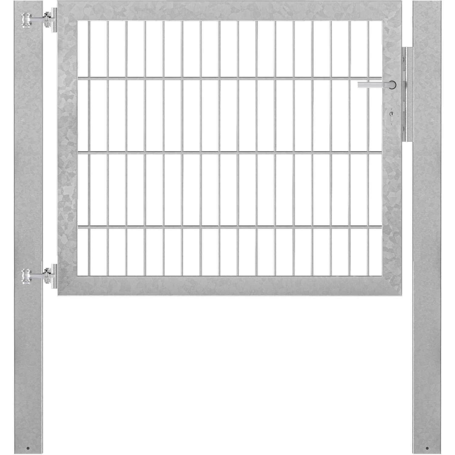 Einzeltor Flexo Plus 100 cm x 80 cm Pfosten 80 cm x 80 cm Feuerverzinkt von -