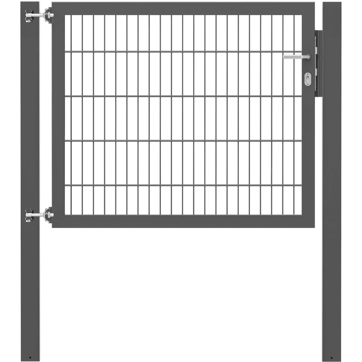 Einzeltor Flexo Plus 125 cm x 100 cm Pfosten 80 cm x 80 cm Anthrazit von -