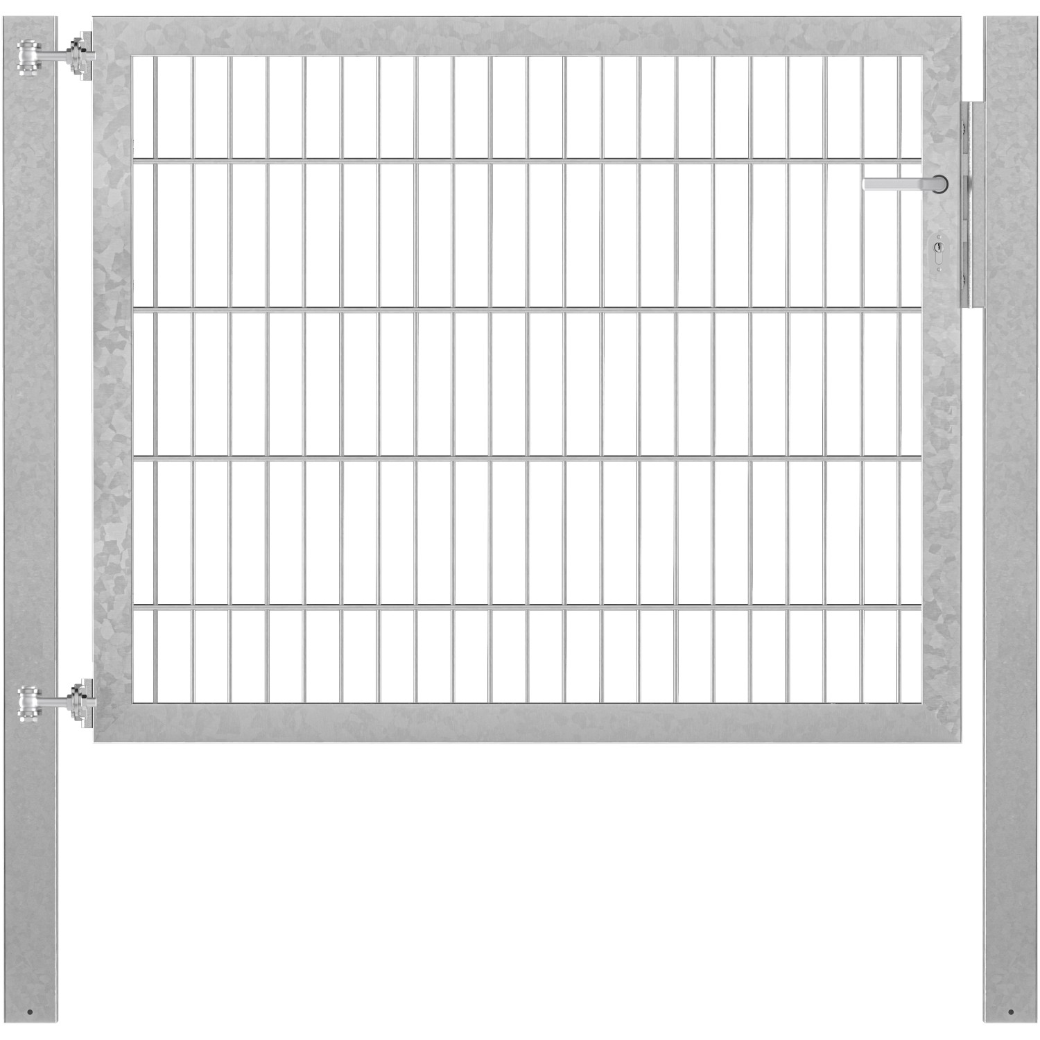 Einzeltor Flexo Plus 125 cm x 100 cm Pfosten 80 cm x 80 cm Feuerverzinkt von -