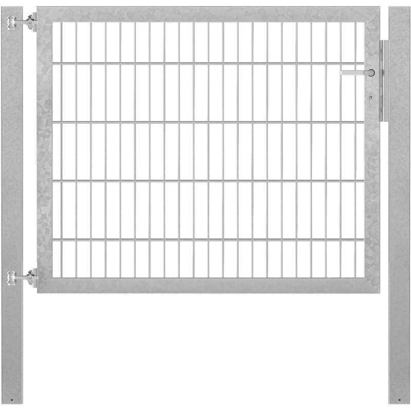 Einzeltor Flexo Plus 125 cm x 100 cm Pfosten 80 cm x 80 cm Feuerverzinkt von -