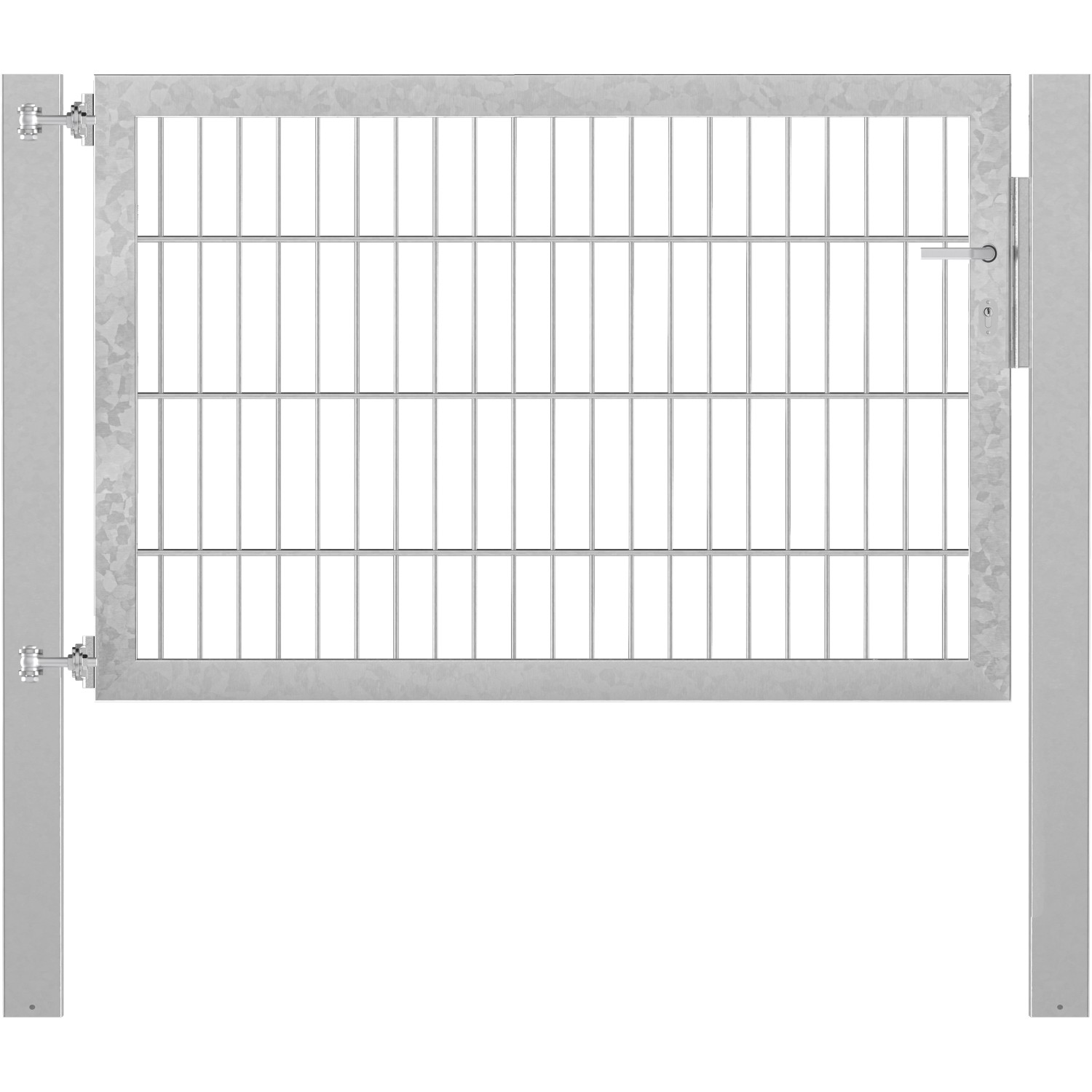 Einzeltor Flexo Plus 125 cm x 80 cm Pfosten 80 cm x 80 cm Feuerverzinkt von -