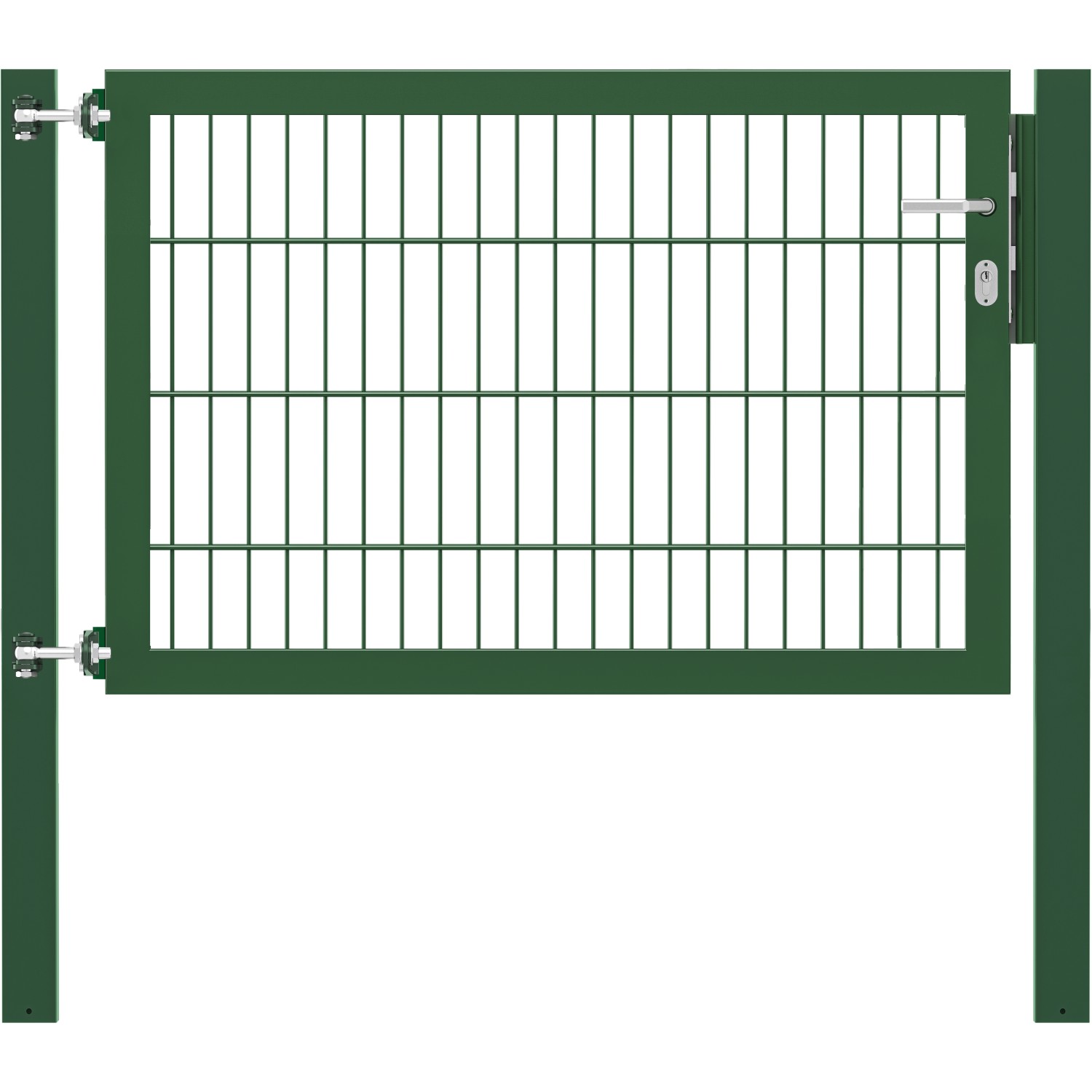 Einzeltor Flexo Plus 125 cm x 80 cm Pfosten 80 cm x 80 cm Grün von -